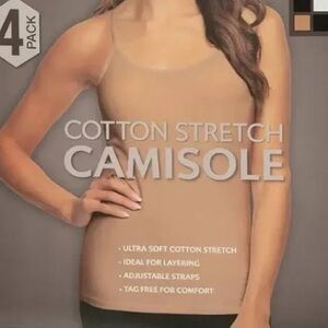 Felina Cotton Stretch Camisole - Beige